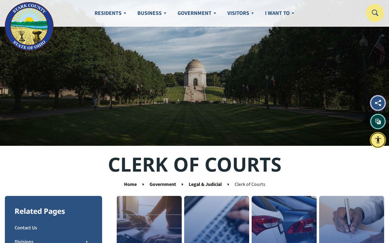 Stark County court docket access through the Clerk of Courts