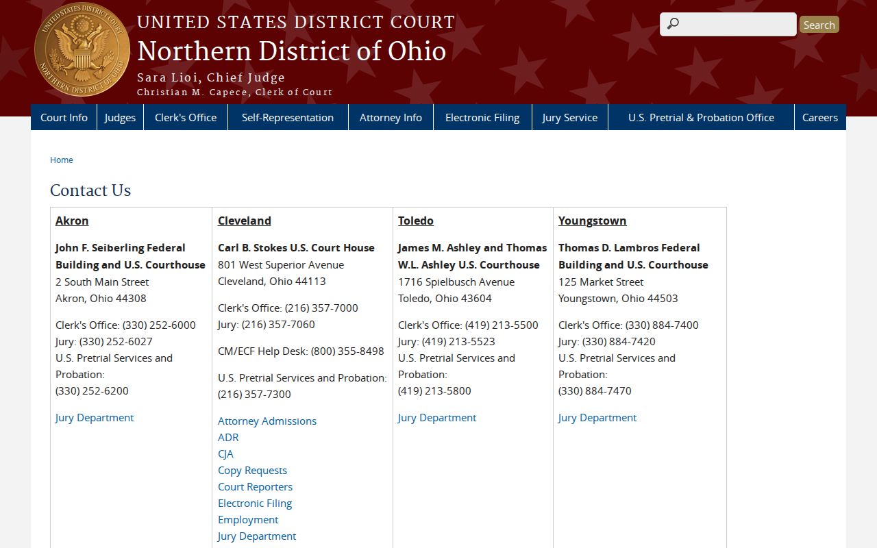 Louisville court records distinguished from Northern District federal court records
