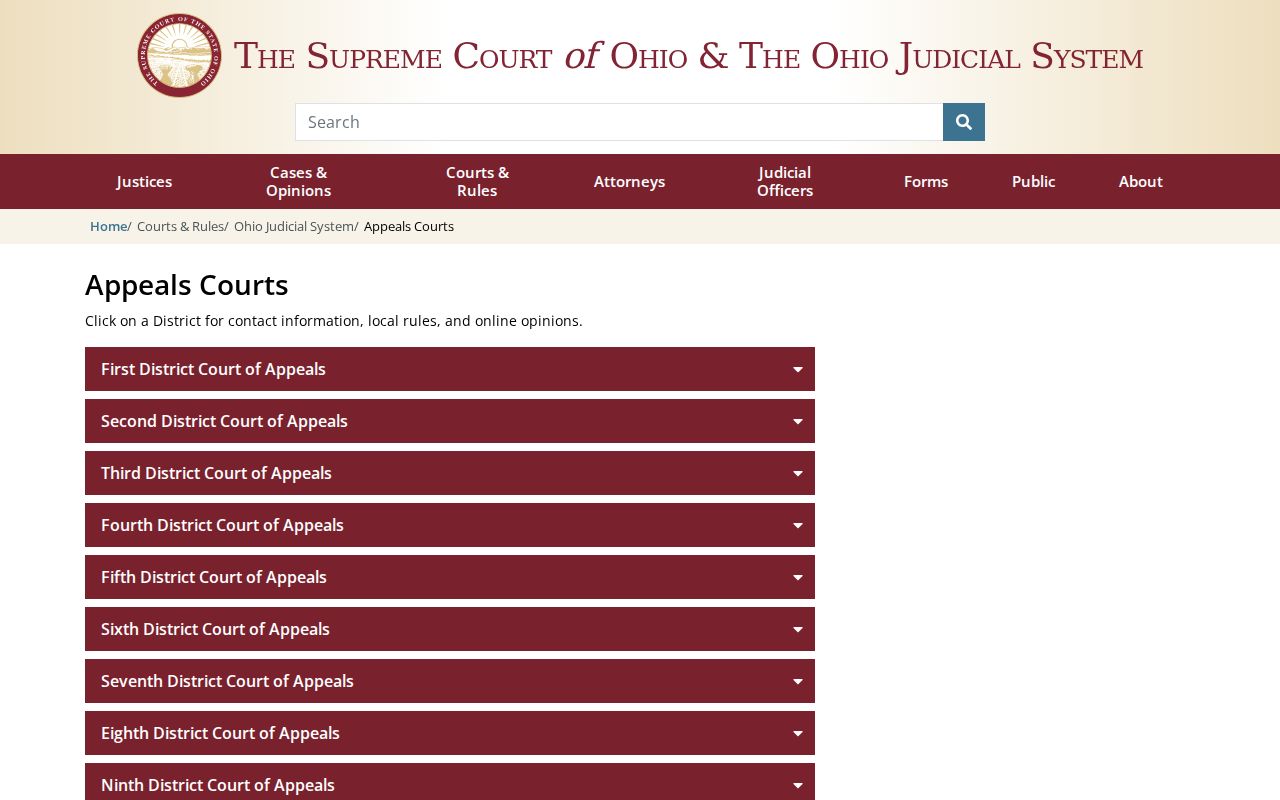 Massillon court records and Fifth District Court of Appeals context